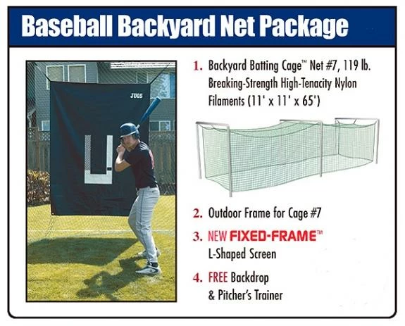 JUGS Baseball Backyard Net Package