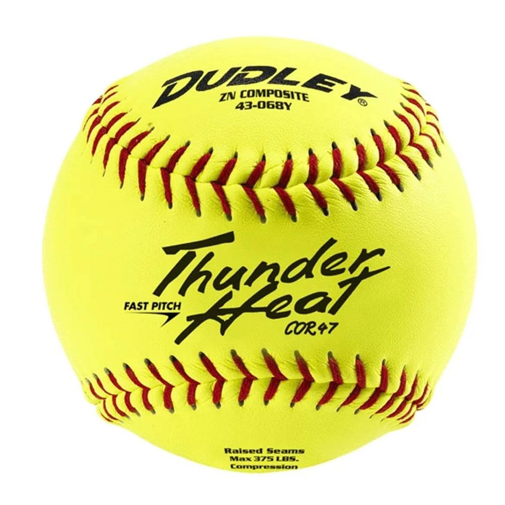 Dudley 12 Inch ZN Fastpitch Practice Softballs .47-375 No Logo - One Dozen: : 43068Y
