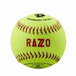 Slowpitch Softballs DeMarini Razzo 11” ASA Synthetic Slowpitch Softball 44-375 - One Order: WTDRZOS11AB