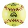 Dudley 12" Pony Leather Fastpitch Softballs - One Dozen: 4P147Y