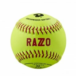DeMarini Razzo 11” ASA Leather Slowpitch Softball 44-375 - One Dozen: WTDRZOL11AB Slowpitch Softballs