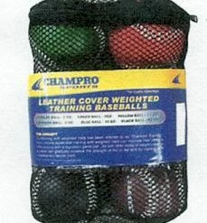 Champro Leather Weighted Baseball Training Set: CBB7S
