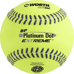 Worth Super Platinum Dot EXTREME Batting Practice Softballs (Dozen): BPX12U Slowpitch Softballs