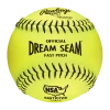 Rawlings Official NSA Fastpitch Softballs 12" (Dozen): C12BYLN