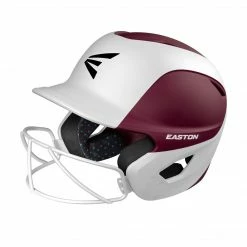 Batting Helmets Easton Ghost Matte Two-Tone Batting Helmet With Integrated Facemask