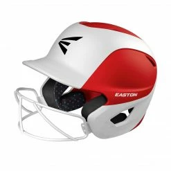 Batting Helmets Easton Ghost Matte Two-Tone Batting Helmet With Integrated Facemask
