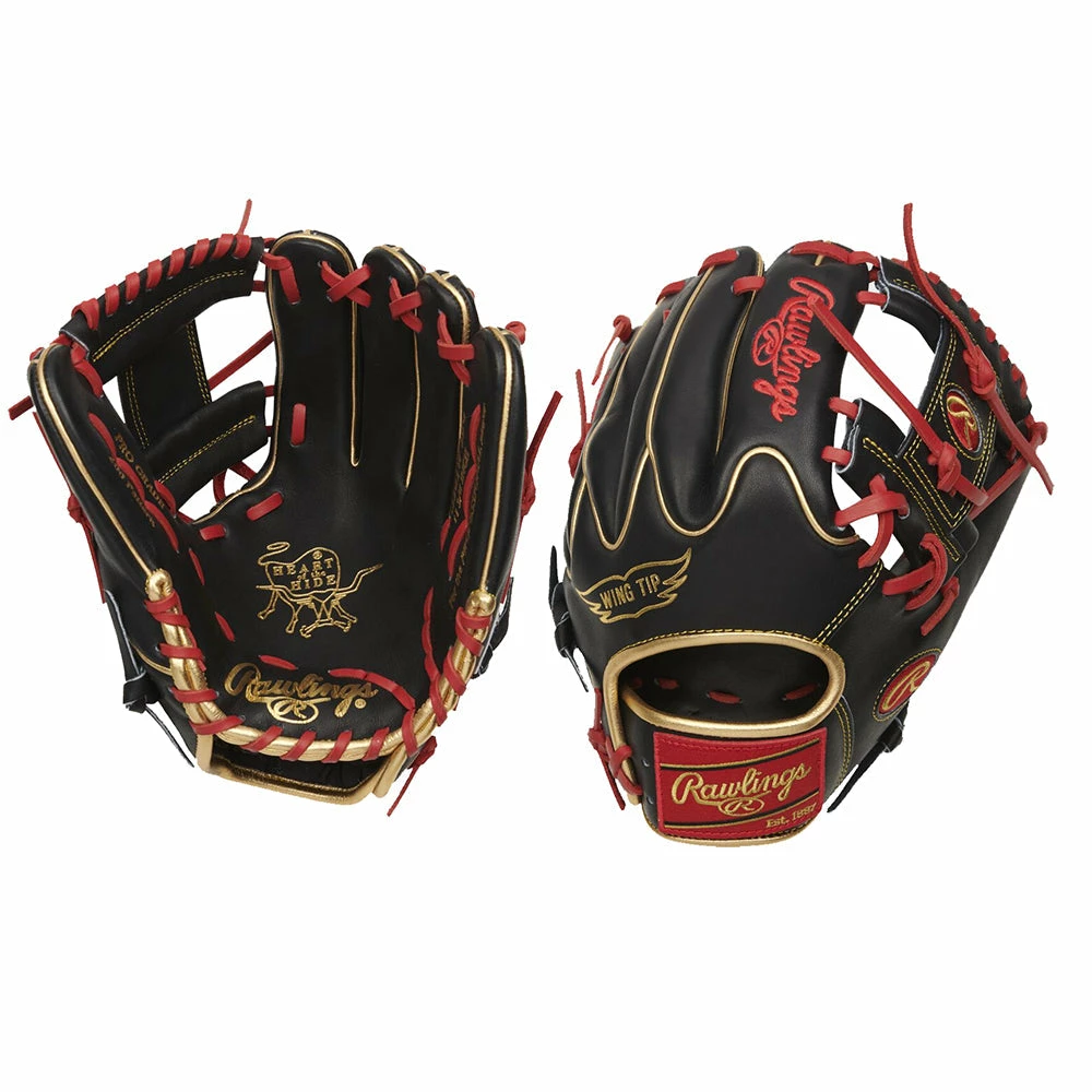 Baseball Gloves Rawlings Heart-of-the-Hide 11.75โ Pro I-Web Baseball Glove: PRO205W-2BG