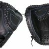Easton BP2FP Black Pearl 33 Inch Fastpitch Catcher's Mitt: A130712 Fastpitch Softball Gloves