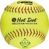 Worth Hot Dot Pro Tac Synthetic USA (ASA) Softball 12 Inch (Dozen): AHD12SY