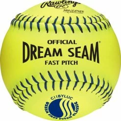 Rawlings Dream Seam 11 Inch USSSA Leather Ball - One Dozen: C11BYLUC