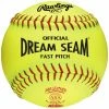 Fastpitch Softballs Rawlings Dream Seam Fastpitch Softball 12" ASA-NFHS - One Dozen C12RYLAH