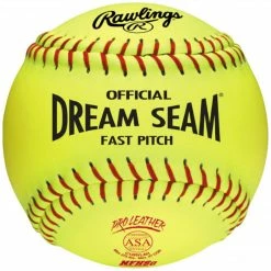 Fastpitch Softballs Rawlings Dream Seam Fastpitch Softball 12" ASA-NFHS - One Dozen C12RYLAH