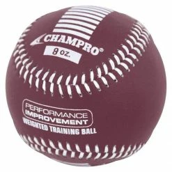 Baseballs Champro 8 Oz Weighted Training Baseball: CBB708CS