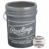 Rawlings R100UPI Practice Baseballs (2 Dozen) With Bucket: R100UP1BUCK24