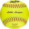 Fastpitch Softballs Rawlings Little League 11 Inch Leather Fastpitch Softball - One Dozen: PX11RYLLL