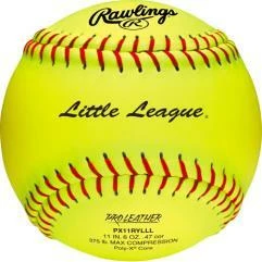Fastpitch Softballs Rawlings Little League 11 Inch Leather Fastpitch Softball - One Dozen: PX11RYLLL