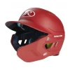 Batting Helmets Rawlings Mach Adjust Junior Matte Baseball Batting Helmet With Adjustable Face Guard: MA07J
