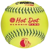 Worth Hot Dot Pro-Tac .52-275 USSSA Softball 12 Inch (Dozen): UHD12SY Slowpitch Softballs